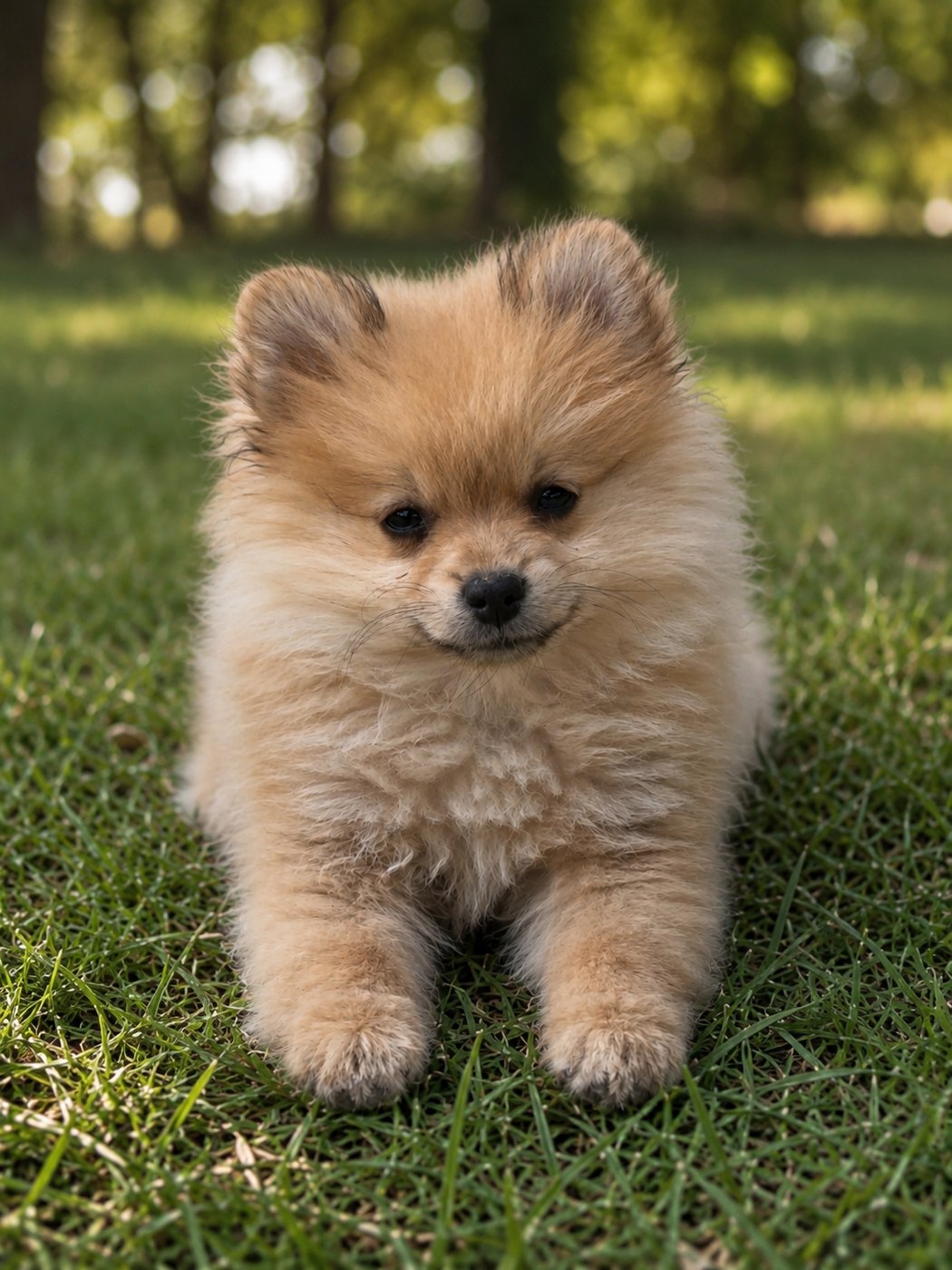 Golden, a Doll Faced Pomeranian raised at Lyell's Puppy Haven